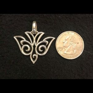 James Avery Retired Descending Dove Pendant